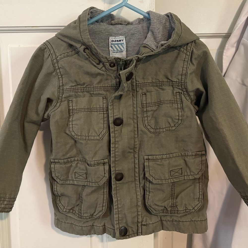 Old Navy Olive Green Khaki Lightweight Utility Jacket